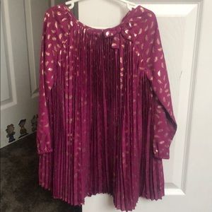 Girls purple and gold dress